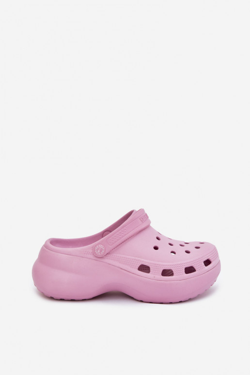 Lengvos šlepetės Moteriškos šlepetės su madingais masyviais padais Big Star RR274A120 rožinės spalvos Lengvos šlepetės Moteriškos šlepetės su madingais masyviais padais Big Star RR274A120 rožinės spalvos