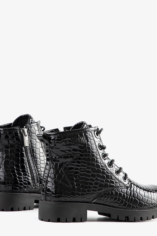 BIG STAR Juodi vaikiški kulkšnies batai BIG STAR Juodi vaikiški kulkšnies batai