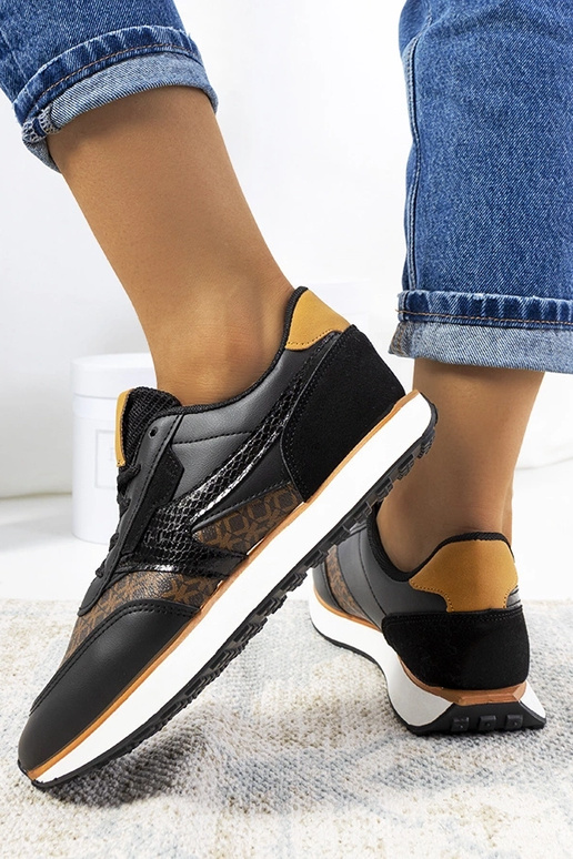 Juodi Chiara moteriški sportbačiai Juodi Chiara moteriški sportbačiai