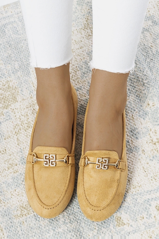 Smėlio spalvos Cardoso sagtimi mokasinai