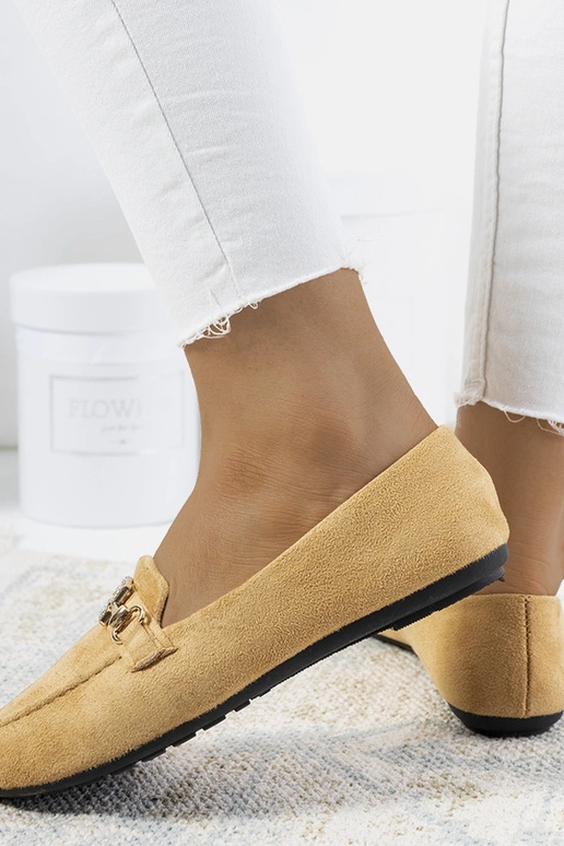 Smėlio spalvos Cardoso sagtimi mokasinai