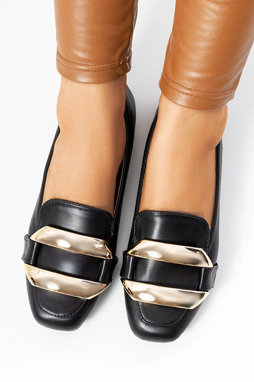 Renwick moteriški juodi mokasinai