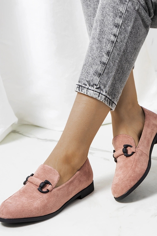 Rožiniai Talisa odiniai pusbačiai