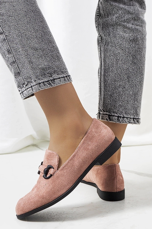 Rožiniai Talisa odiniai pusbačiai