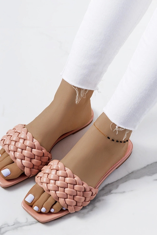 Rožinės D'Adda plokščios basutės