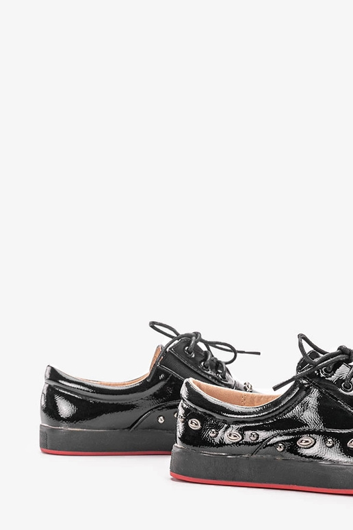 Mikaela Juodos lakinės odos vaikiški...