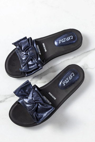 Tamsiai mėlynos šlepetės su... 2