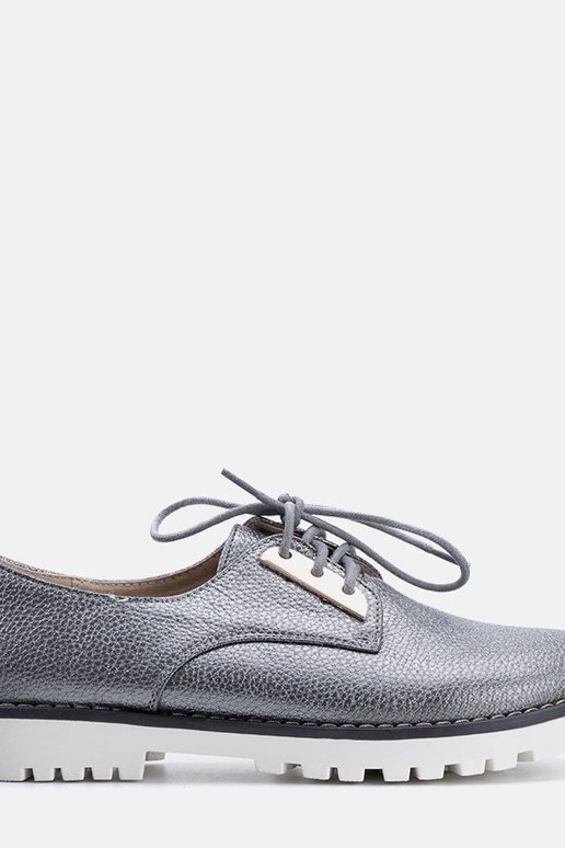 Pilki blizgūs vaikiški batai Runa