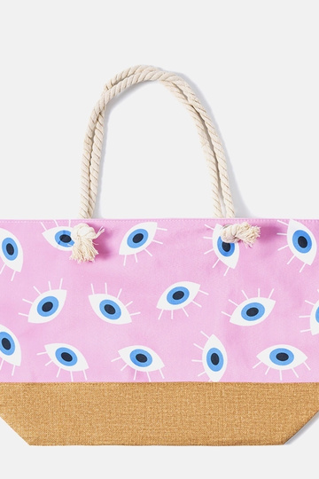 Elsina Pink paplūdimio krepšys