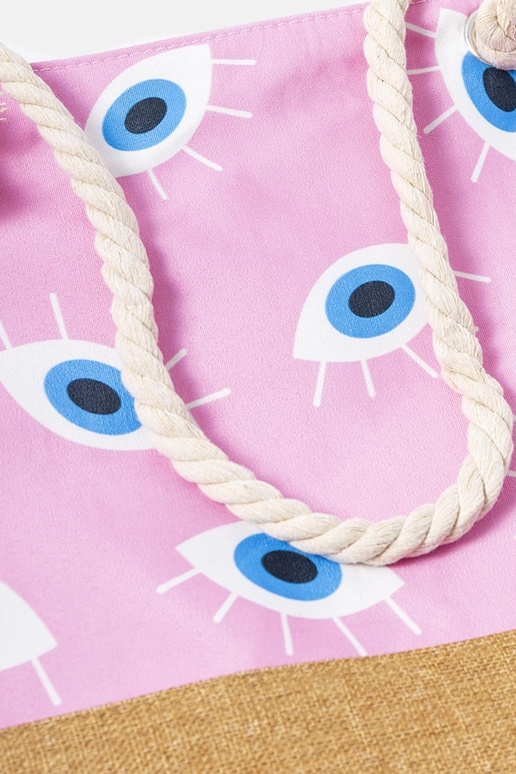 Elsina Pink paplūdimio krepšys