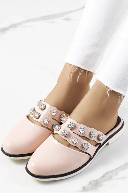 Rožinės dygliuotos Asselt šlepetės Rožinės dygliuotos Asselt šlepetės