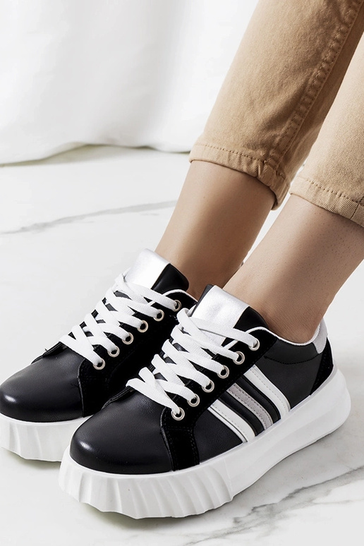 Juodi Prinsep platforminiai sportbačiai