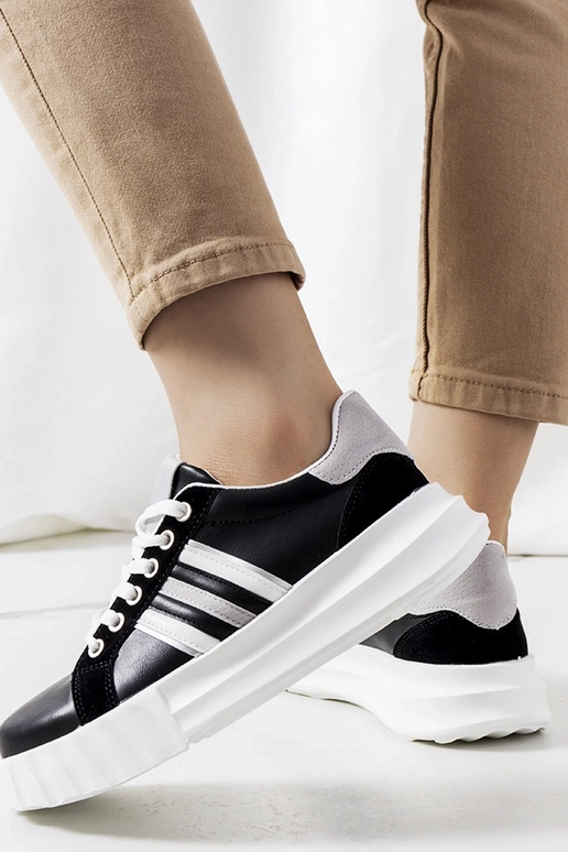 Juodi Prinsep platforminiai sportbačiai