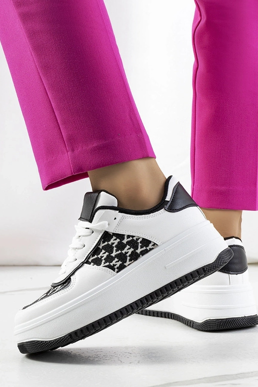 Balti sportbačiai aukštu padu Valpara