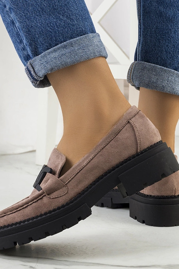 Rudi dirbtinės zomšos batai... 2