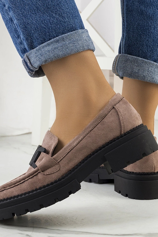 Rudi dirbtinės zomšos batai Gabriella