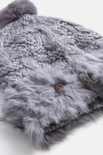 Pilka kailinė kepurė Danna 2