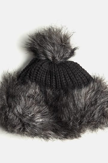 Leola Grey Pompom kepurė