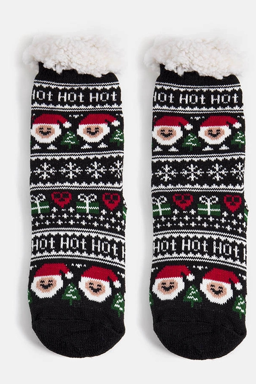 Juodos izoliuotos kojinės su Kalėdų... Juodos izoliuotos kojinės su Kalėdų...