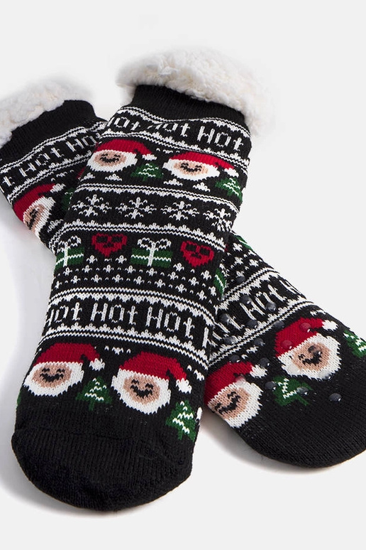 Juodos izoliuotos kojinės su Kalėdų... Juodos izoliuotos kojinės su Kalėdų...