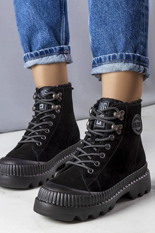 Juodos spalvos izoliuoti batai Big...