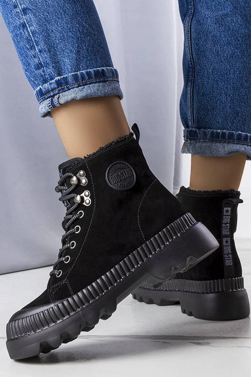 Juodos spalvos izoliuoti batai Big...