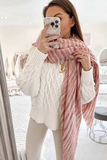 Nyomi rožinė skara 2