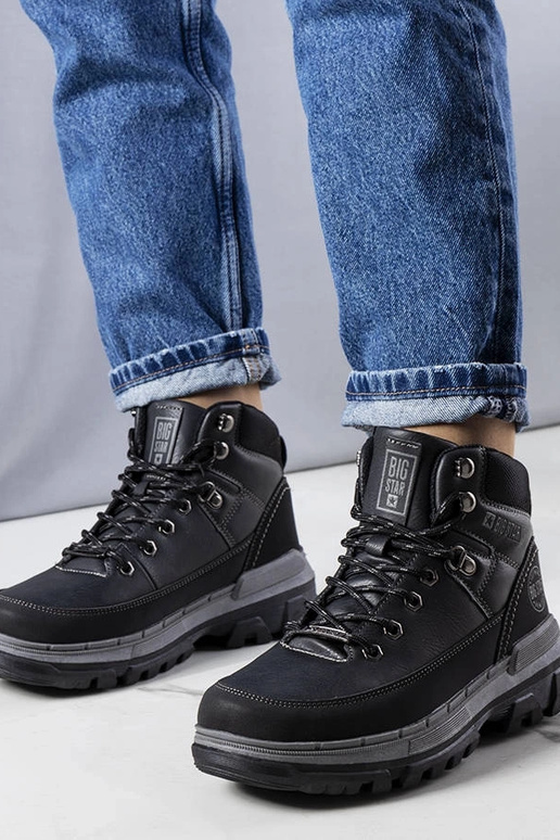 Juodi Big Star Boots KK274222 BLACK