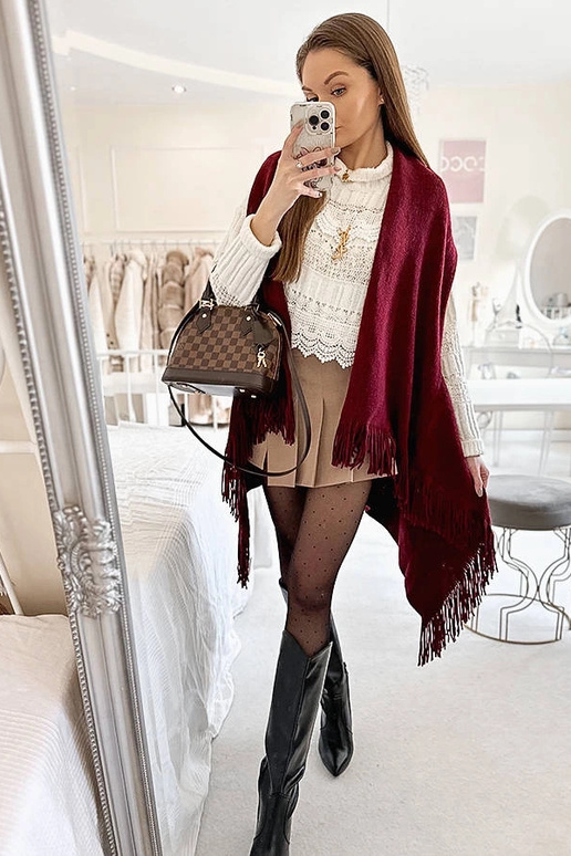 Bordo Fringe skara June Bordo Fringe skara June