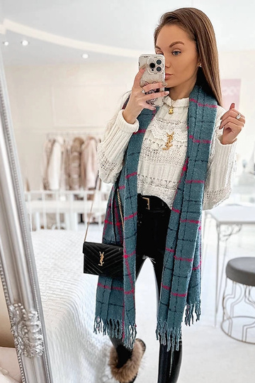 Rachael Blue Plaid skara