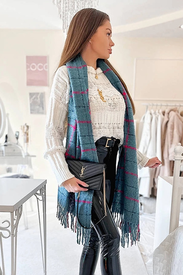 Rachael Blue Plaid skara 2