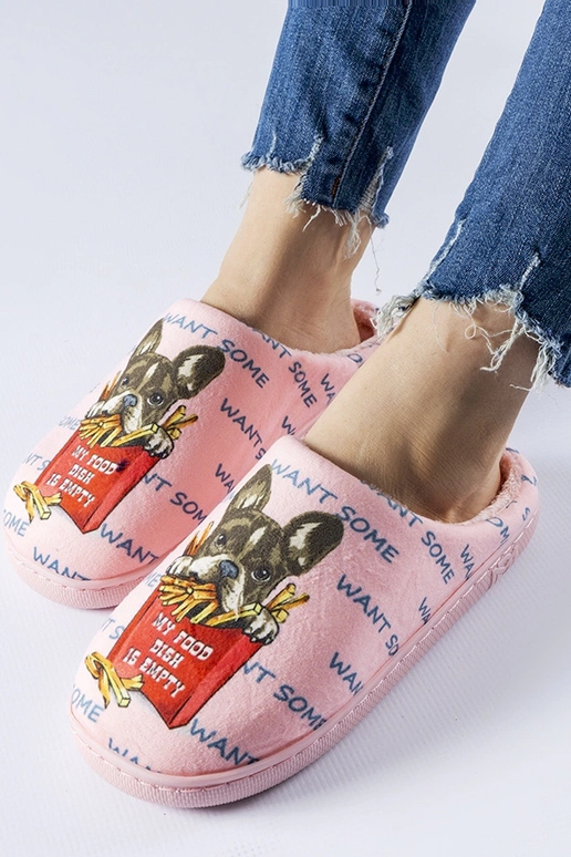 Rožinės minkštos prancūziškos šlepetės Rožinės minkštos prancūziškos šlepetės