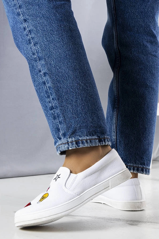 Balto audinio sportbačiai su Anais... Balto audinio sportbačiai su Anais...