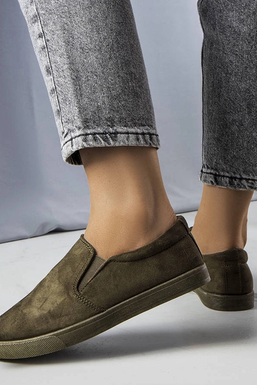 Žali dirbtinės zomšos sportbačiai Leroy