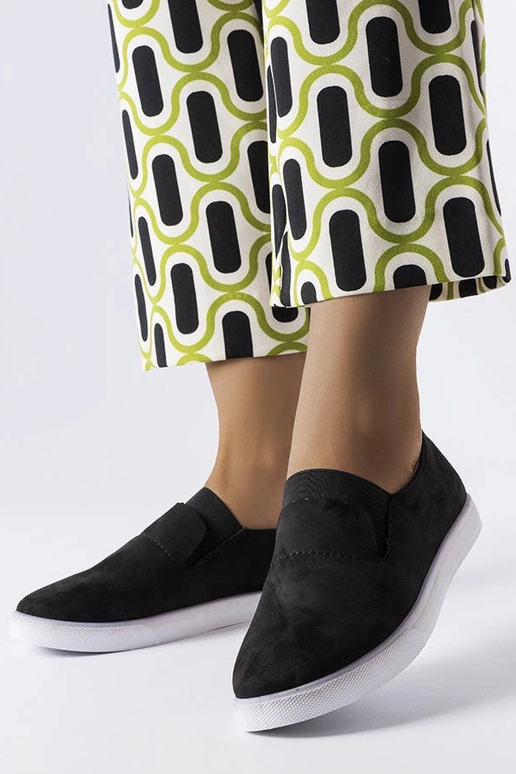 Juodi dirbtinės zomšos sportbačiai Jamal