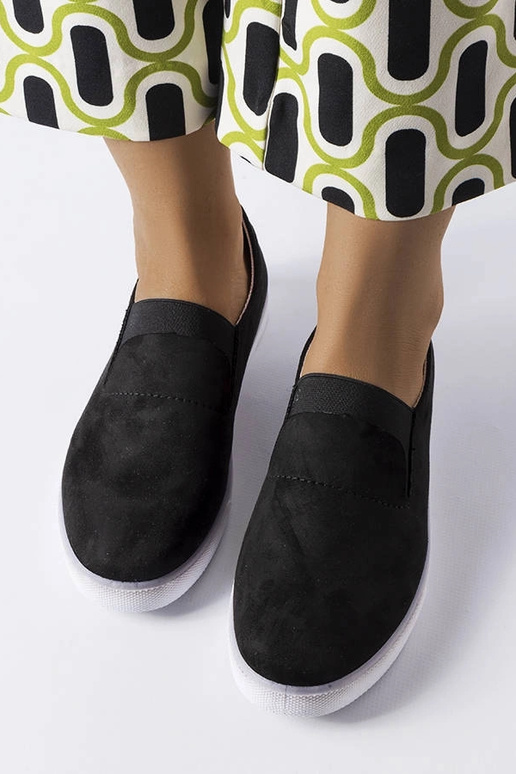 Juodi dirbtinės zomšos sportbačiai Jamal