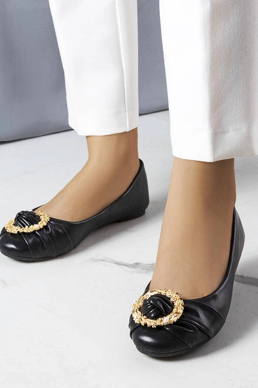 Juodi baleto buteliai su aukso...