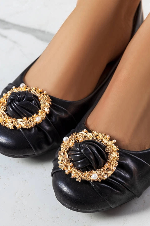 Juodi baleto buteliai su aukso...