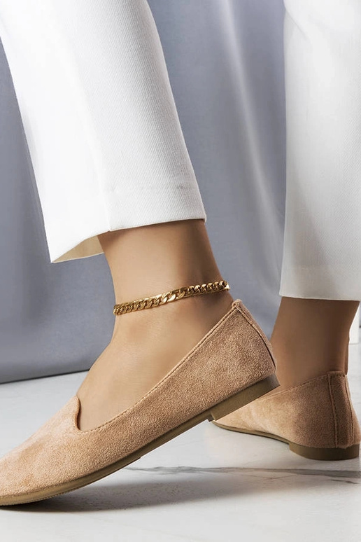 Smėlio spalvos dirbtinės zomšos...