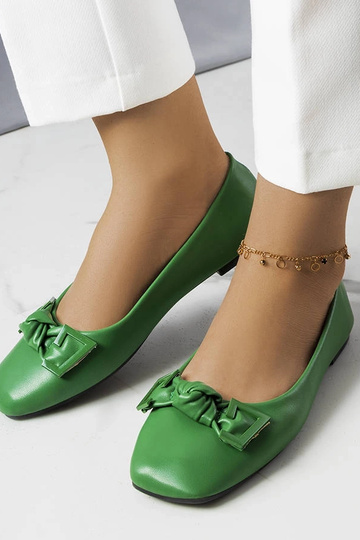 Green Tabitha Bow Ballet Butai