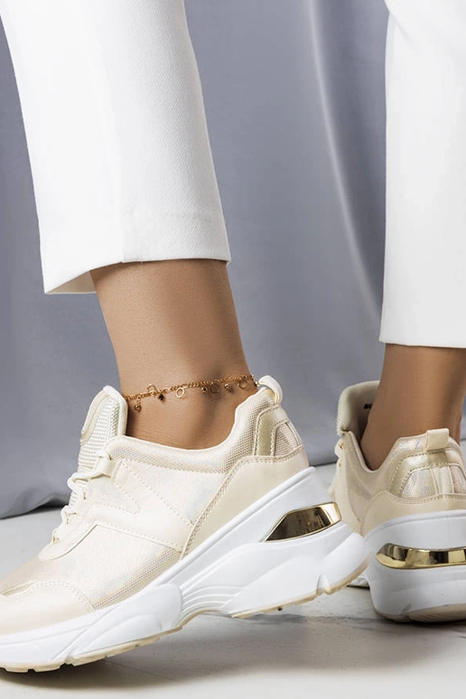 Smėlio spalvos sportbačiai su...