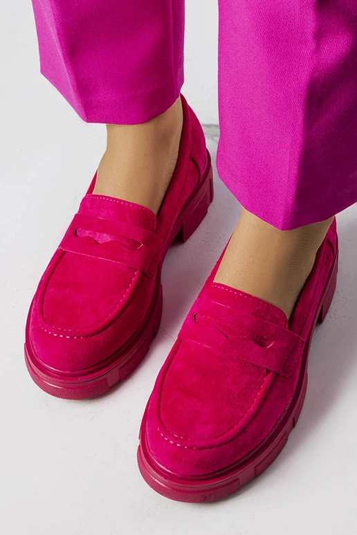 Rožiniai dirbtinės zomšos Alacoque batai