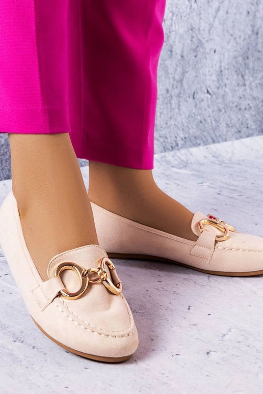 Smėlio spalvos klasikiniai loafers Pitre