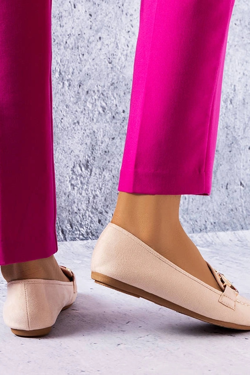 Smėlio spalvos klasikiniai loafers Pitre