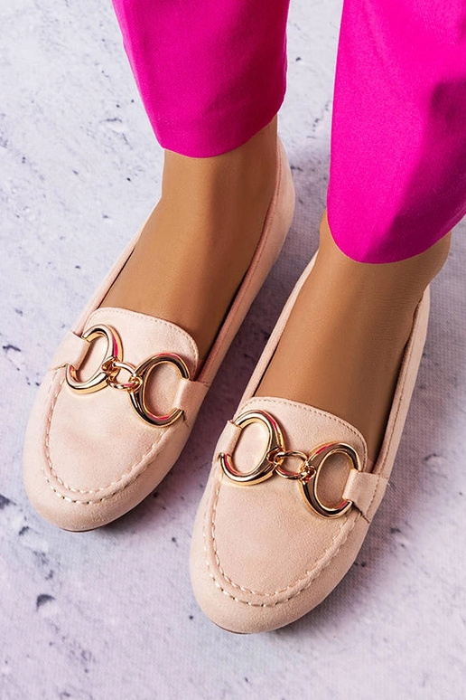 Smėlio spalvos klasikiniai loafers Pitre