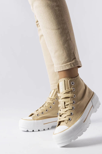 Big Star Moteriški sportbačiai iki kulkšnies smėlio spalvos LL274160