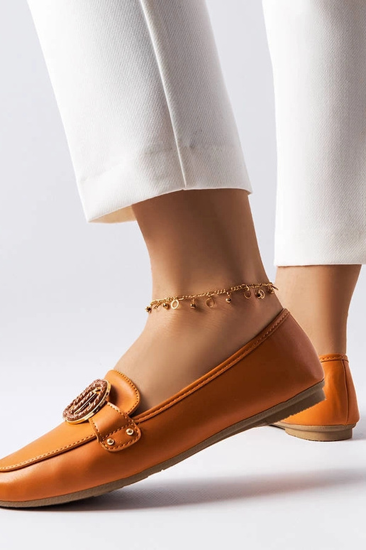 Rudos spalvos moteriškos kelnaitės Elena