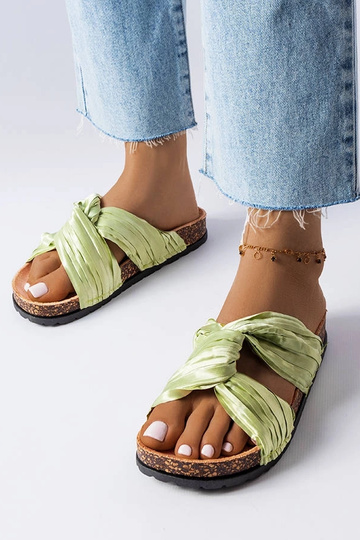 Žalios spalvos šlepetės,...