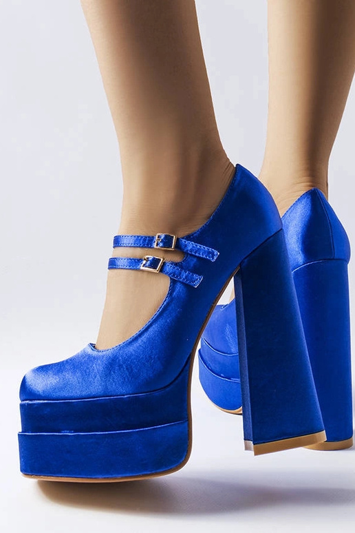 Gabriel mėlynos aukštakulnės pompos