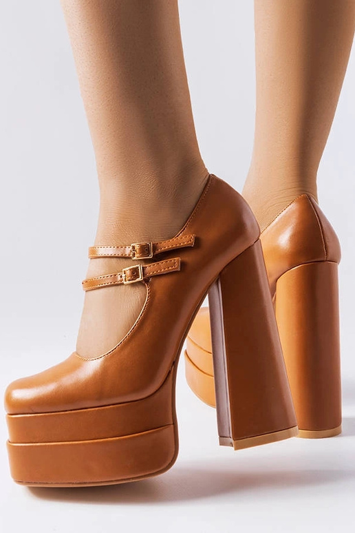 Brown Chouinard aukštakulniai pompos